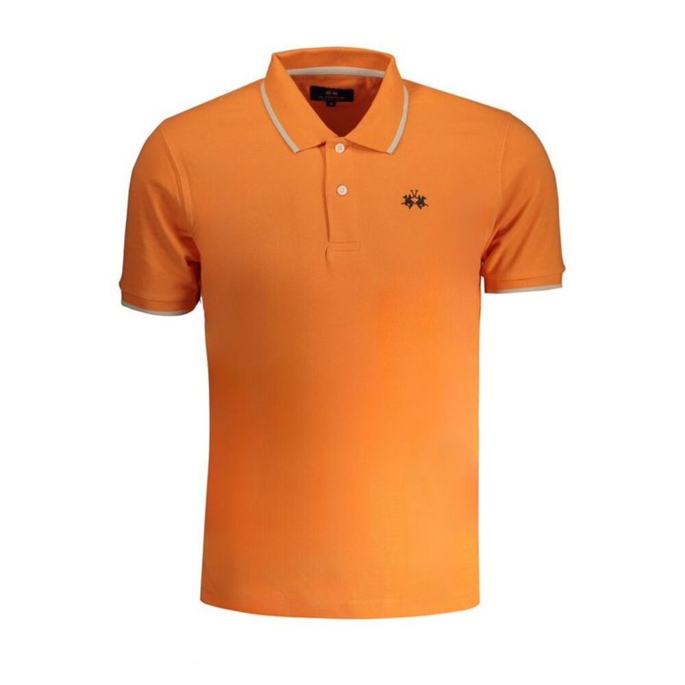 La Martina Arancione Cotton Men Polo Men's Shirt